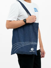 Load image into Gallery viewer, Proton Jean-ius Tote Bag | Dark Blue
