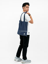 Load image into Gallery viewer, Proton Jean-ius Tote Bag | Dark Blue