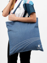 Load image into Gallery viewer, Proton Jean-ius Tote Bag | Light Blue