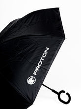 Load image into Gallery viewer, Proton Reversible Umbrella  | Black inner Black
